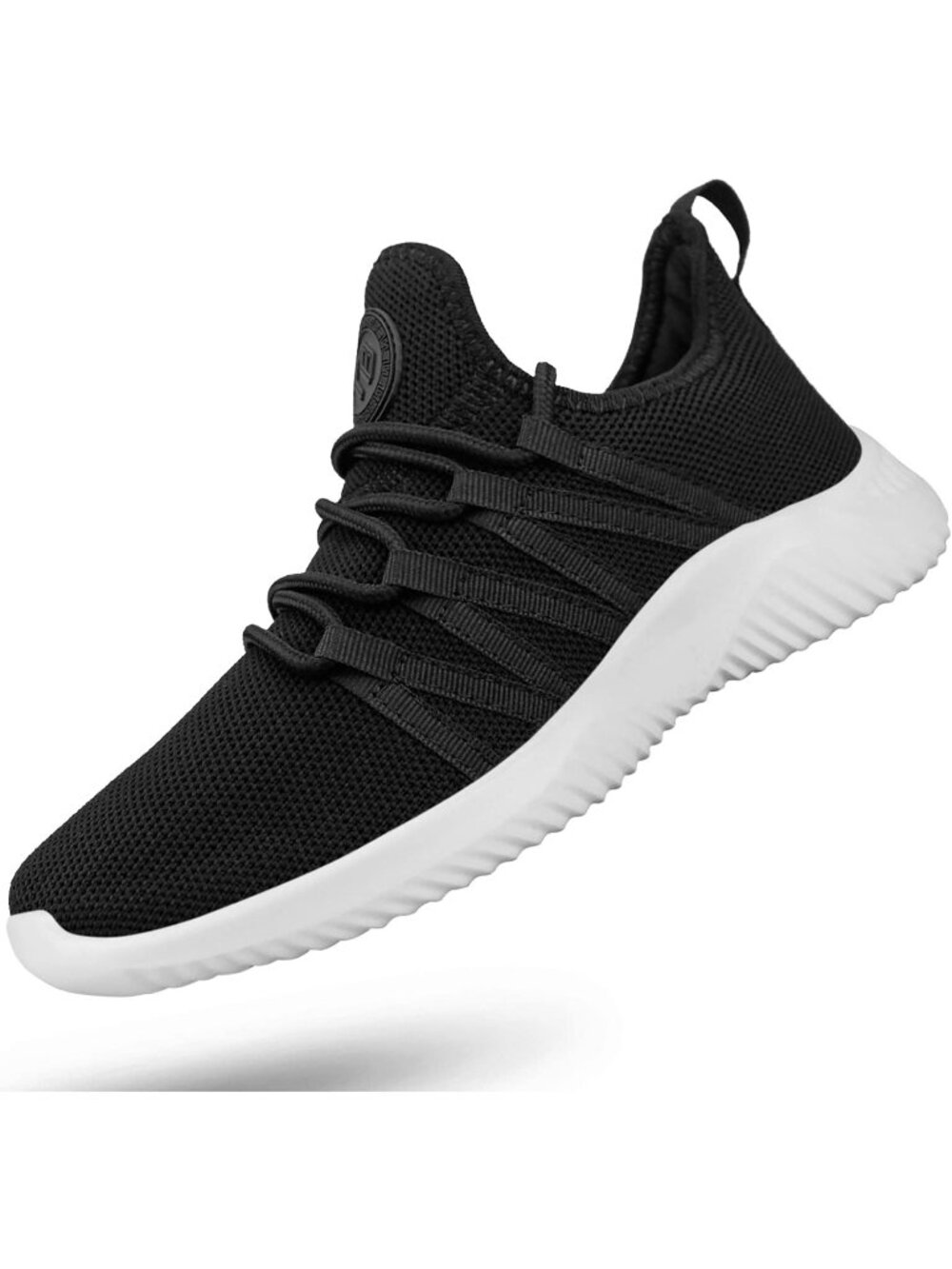 🆕Women's Black White Slip On Running Shoes Non Slip Gym Workout Tennis Sneakers